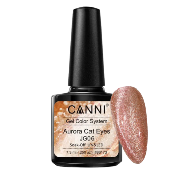 Canni Gellac Cat Eyes Aurora Rosegold Glitzer / JG06 UV/LED 7,3mlsa Glitzer / JG05 UV/LED 7,3ml